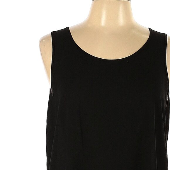 Lola & Sophie Size L Sleeveless Black tunic length blouse - Picture 3 of 4